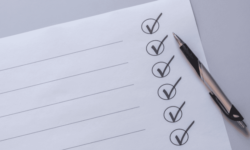 Image of a Checklist